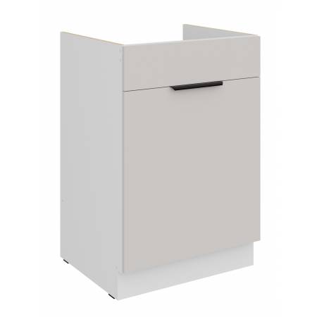 Szafka pod zlew z szufladą 60 cm kaszmir + biały CAROL 60 ZL 1S BB